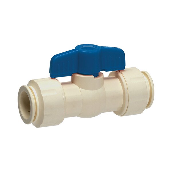 B & K Homewerks 1/2 in. CPVC Push Fit Ball Valve Full Port T-Handle For Non-Potable Water 126-8-12-12 - main